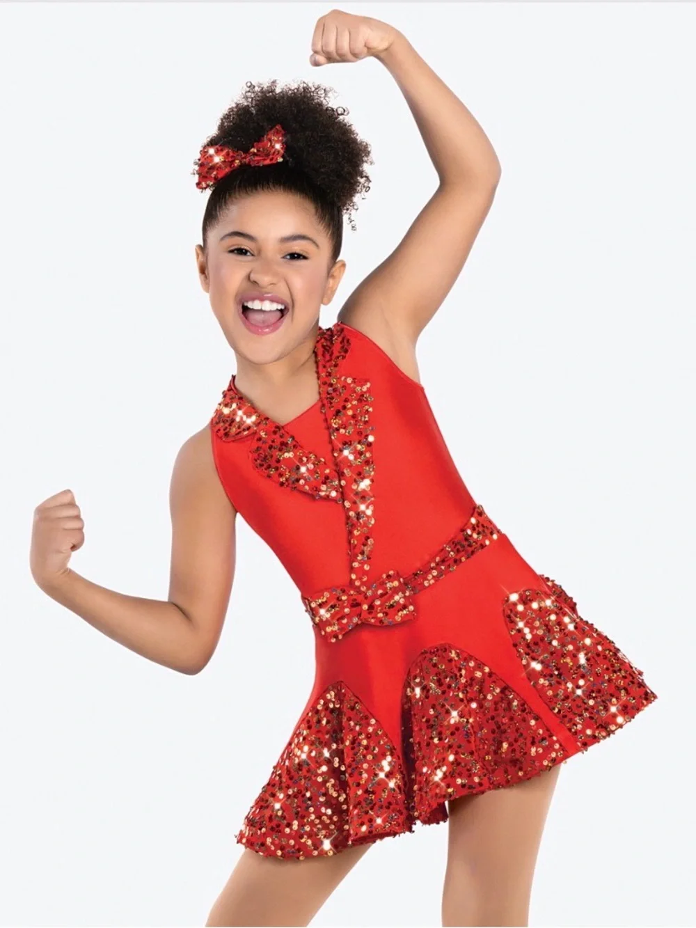 NEW! Revolution Dancewear Live It Up red jazz tap dance costume
